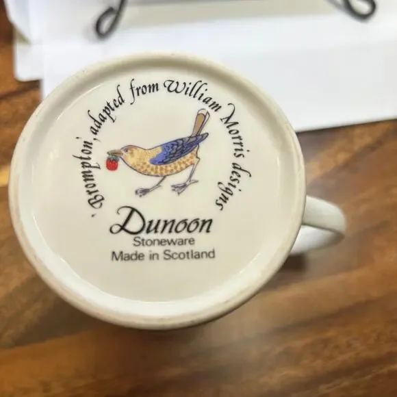 Dunoon Scotland Stoneware Mug William Morris "Strawberry Thief" Arts & Crafts - Picture 2 of 9